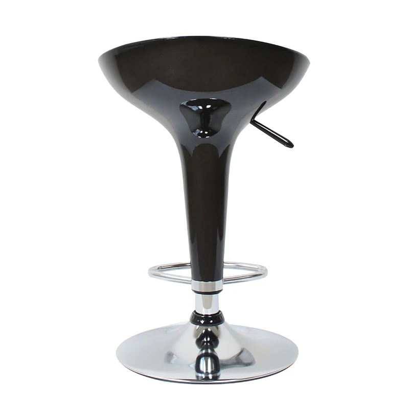 Modern Minimalist Plastic Adjustable Height Taburetes De Bar Counter Stools Swivel Abs Bar Stools For Cafe Restaurant