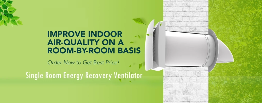 Wall Mounted Home Air Ventilation Heat Recovery Ventilator