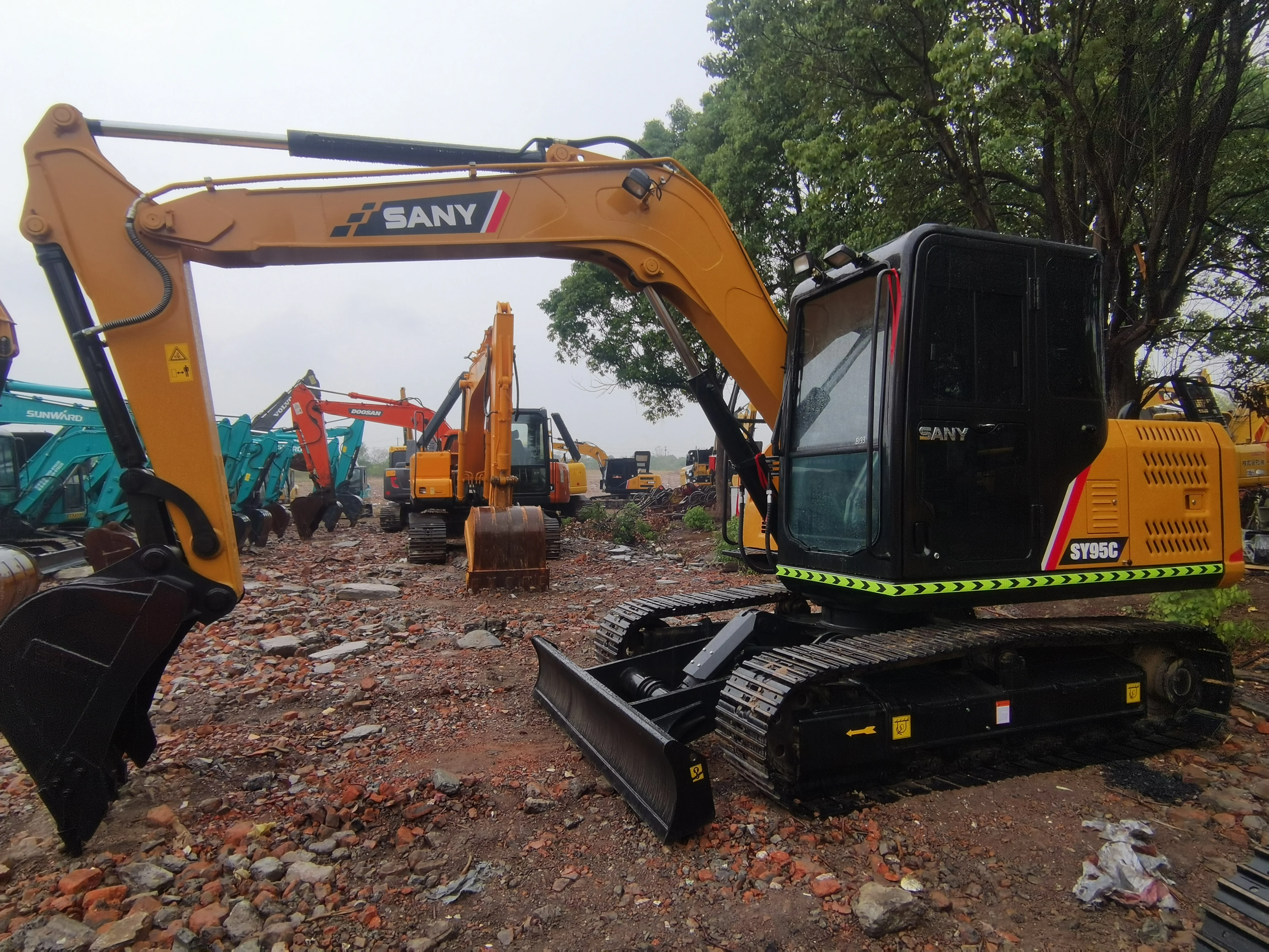 Chinese first-tier brand SANY SY95C  second-hand  excavator   SY95C   Heavy crawler used  excavator for sale in shanghai