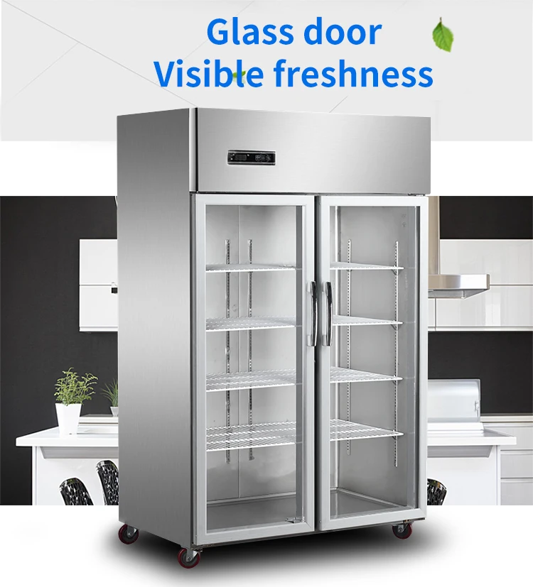 Commercial Refrigeration Freezer 1300l Standing Freezer 3 Doors Kitchen Refrigerator