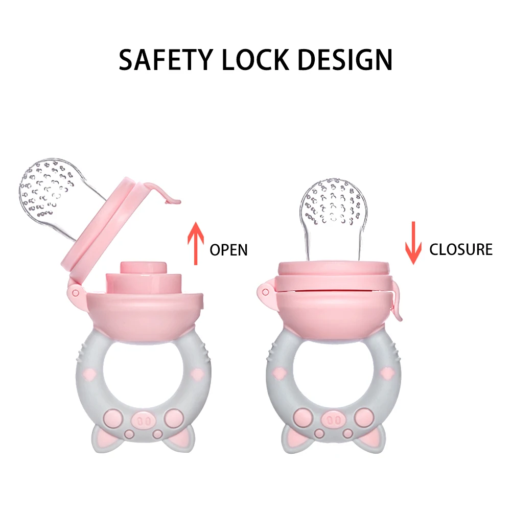 Dustproof Bpa Free Baby Silicone Pacifier Baby Feeding New Born Kids Food Trainer Baby Pacifier Clip