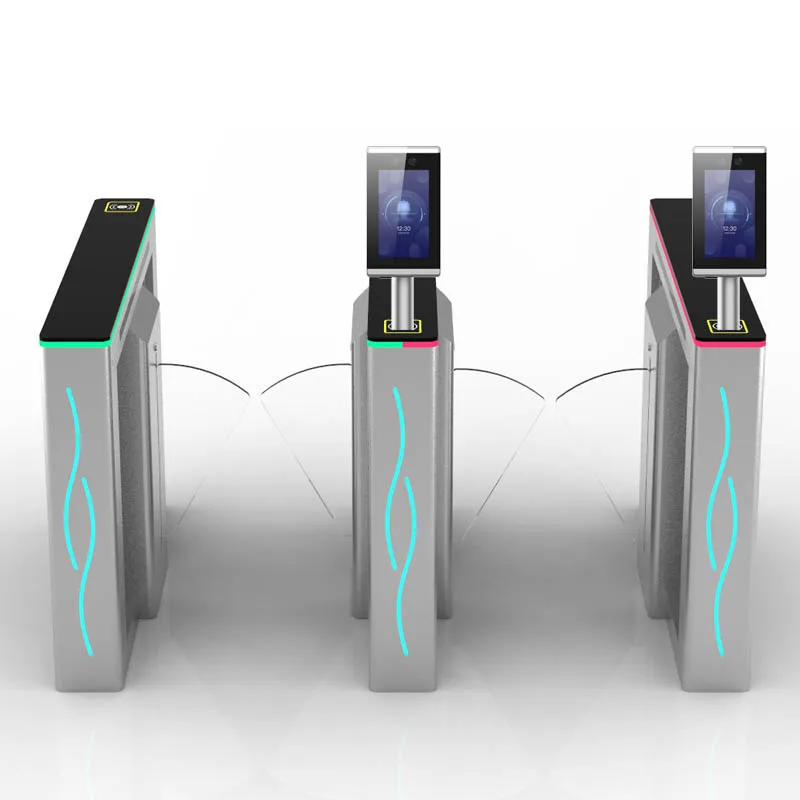 Factory Direct Price Flap Barrier Turnstile With Swipe Card Access Control System Electronic Turnstile Gate Portable