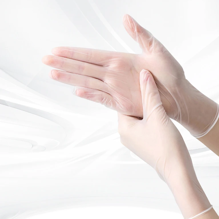 Disposable Vinyl Gloves Non Latex Food Grade Vinyl Working PVC Gloves