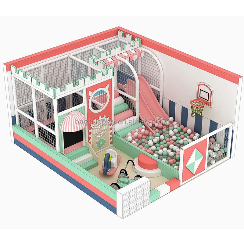 New design hot sale children commercial soft play area indoor soft playground kids with ball