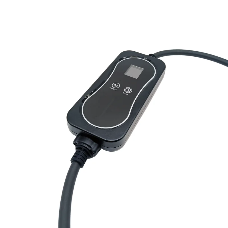 Высококачественное зарядное устройство для электромобилей 32 А 220 В 7 кВт, домашнее зарядное устройство с регулировкой тока, 1 фаза, тип 2, портативное уличное зарядное устройство для электромобилей