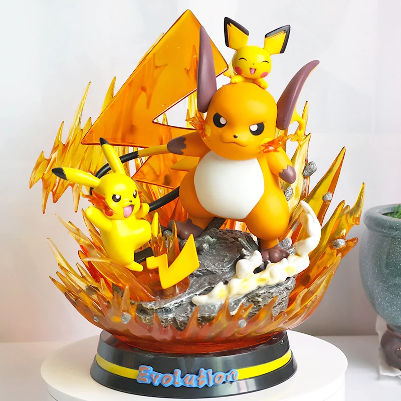 Wholesale Cyndaquil Wartortle Snorlax Eevee Charmander Pokemones Toy Pika-chu Anime PVC Resin Statue action figures toy gift set