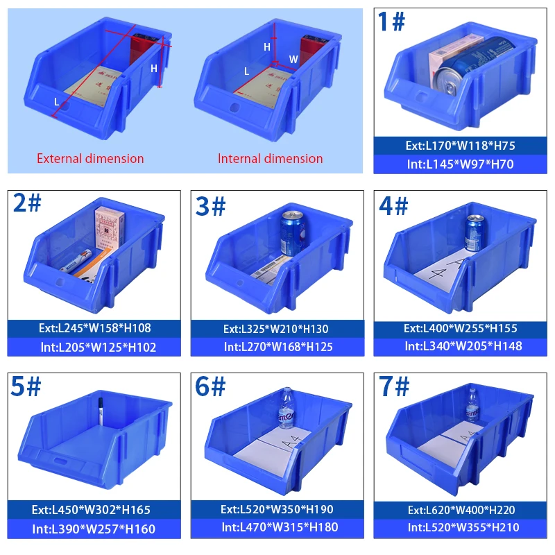 Small Shelves In Color Parts Store Sort Shelving For Large Shelf Stackable Plastic Storage Warehouse Bins