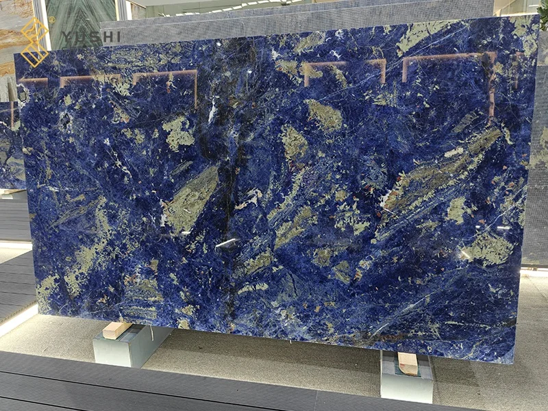 Yushi Group marble slabs Bolivian Blue Marble Luxury Stone Big Slabs for Floor and background wall