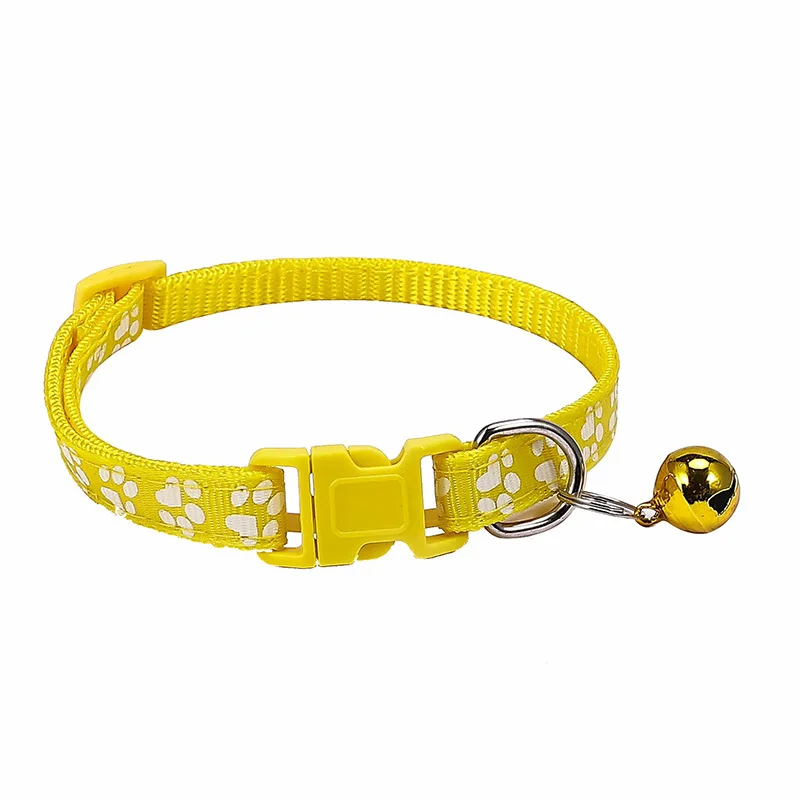 Dog Footprint Dog Collar Sticker Bell Collar Exclusive Collar for Going Out