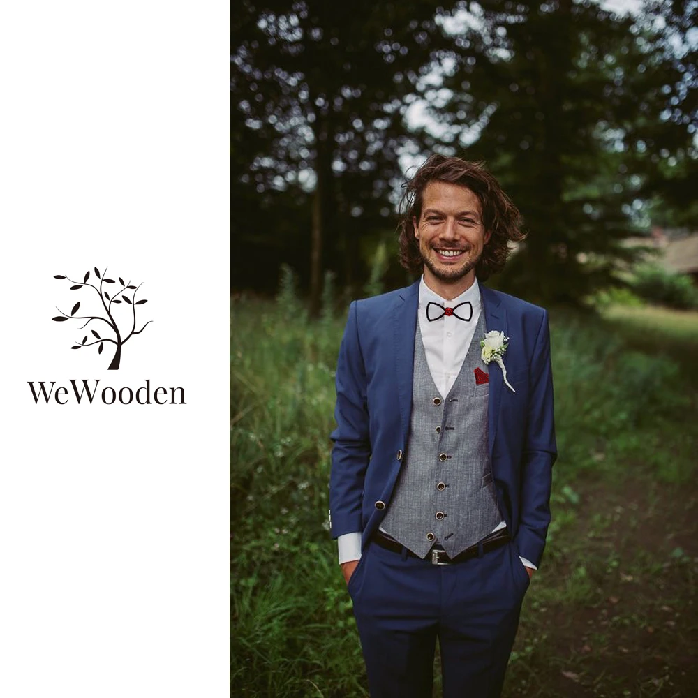 Fashion Wooden Bow Tie Set For Men Unisex Hollow Out Carved Retro Wooden Neck Ties Adjustable Strap Vintage Bowtie Gravata Corba