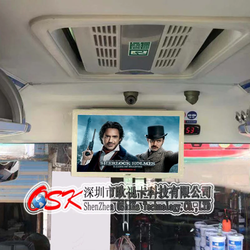 OSK GD-3201W AV/HD-MI фабричная поставка 32 дюймов 12V/24V Автомобильный ЖК-потолочного типа видео-дисплей автобус LCD сенсорный экран TFT монитор
