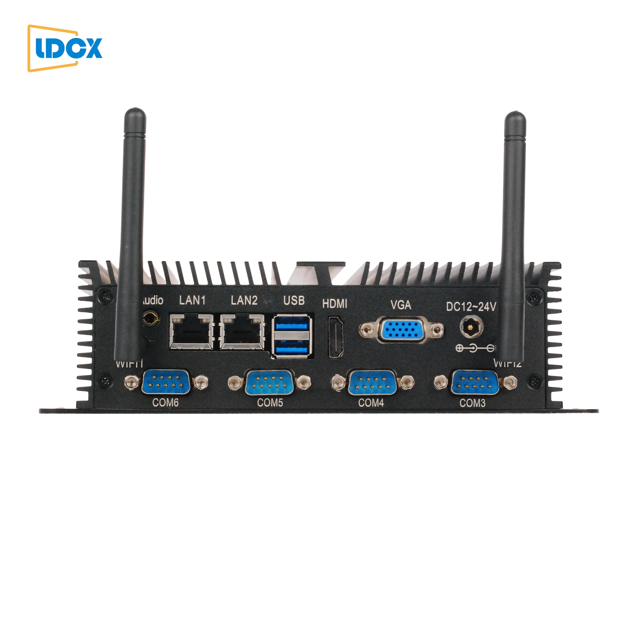 LDCX Core i7 6500U промышленный компьютер без вентилятора 6COM10USB2LAN
