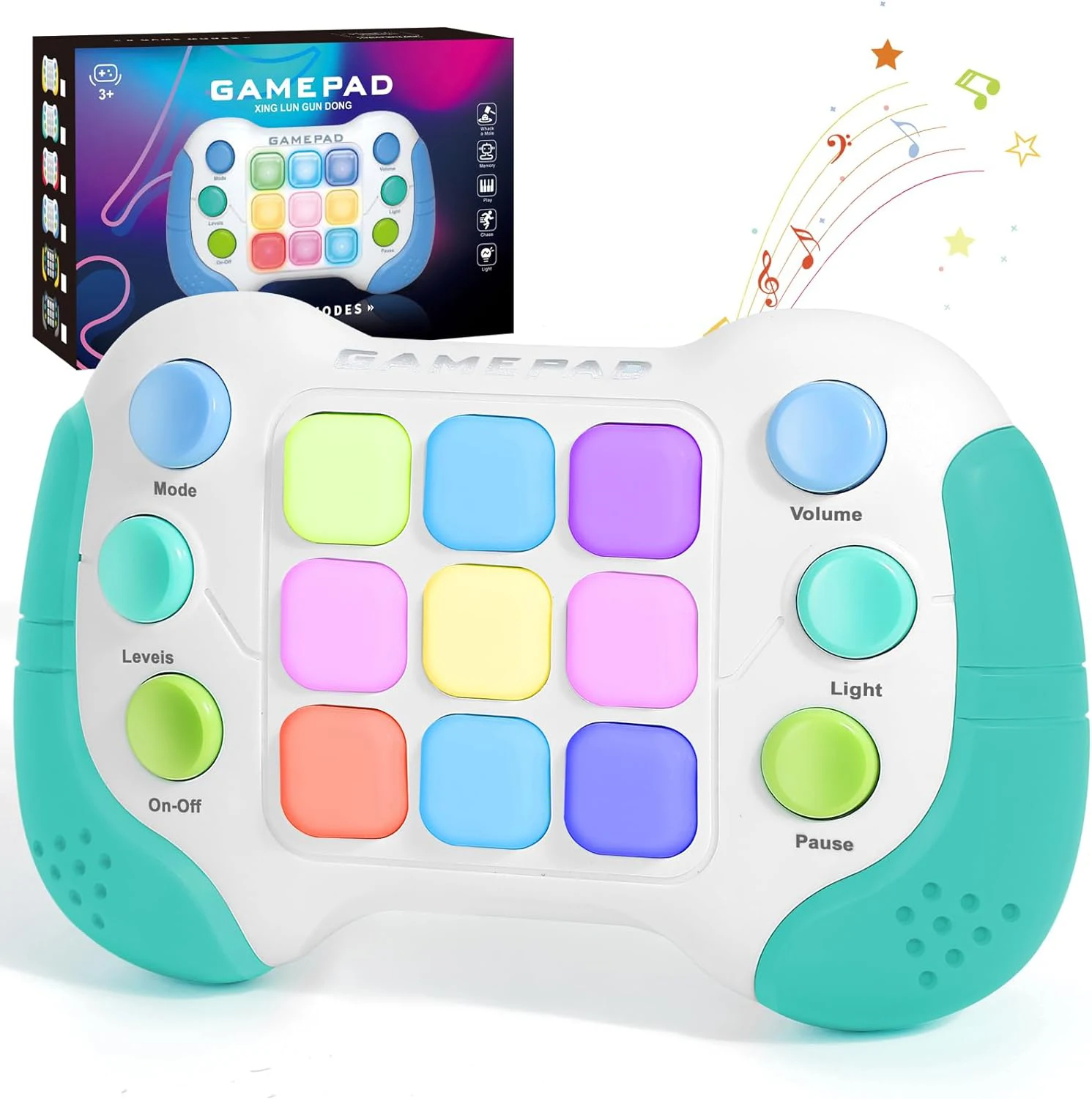 SL Fidget Toys Fast Pops it Quick Push Puzzle Game Machine Light Up Electronic Sensory Game Controller For Kid And Adult