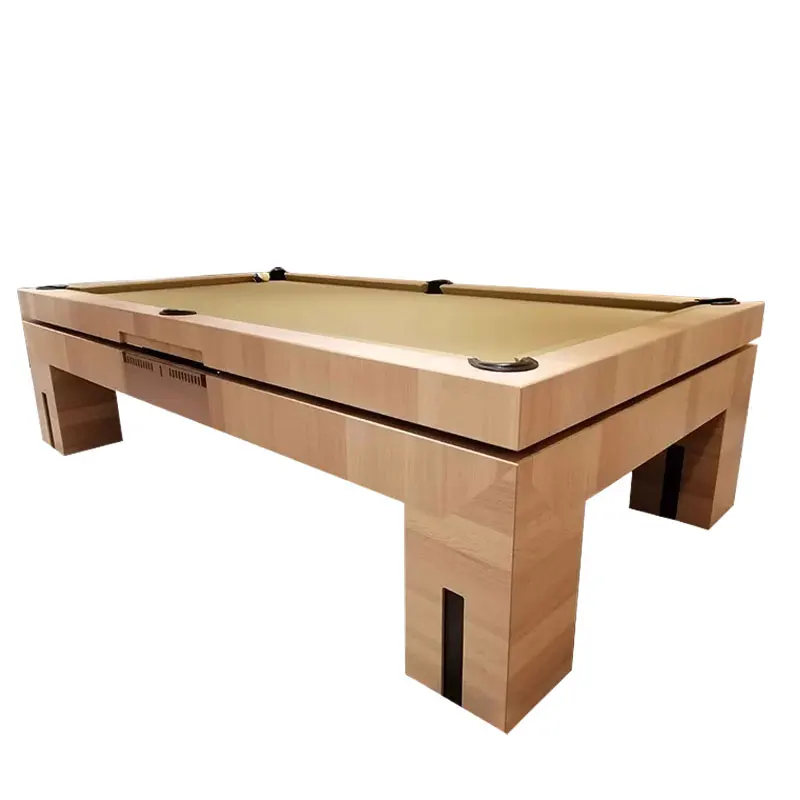 Standard pool table Home indoor club pool table Private custom pool table Multifunctional 2 in 1 Luxury Modern Oak Solid Wood 8f