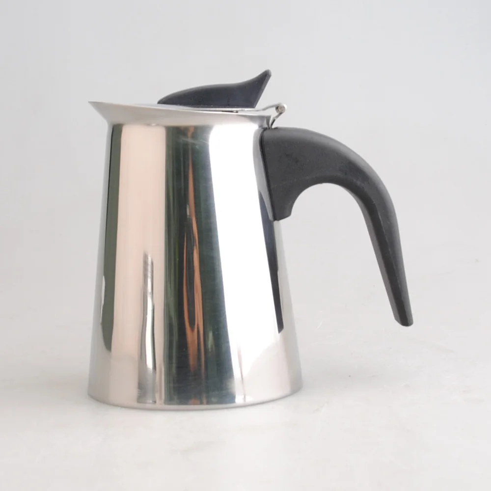 
2021 Hot Sale Coffee Stovetop Espresso Maker Stainless Steel, Moka Stove Pot, Percolator Carafe Coffee Maker for 2 Cups Sliver 