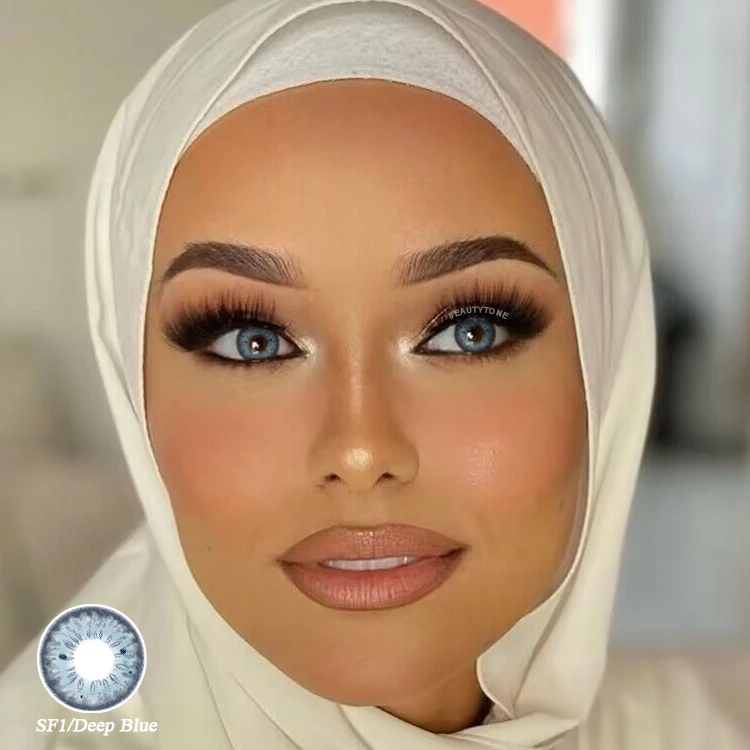 Красивый макияж для глаз BeautyTone цветные контактные линзы городской