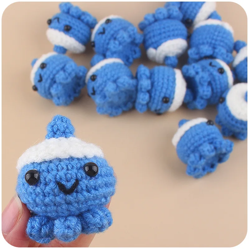 New Arrival Handmade Crochet Octopus Baby Nipple Chain Accessories Pen Making Crochet Beads