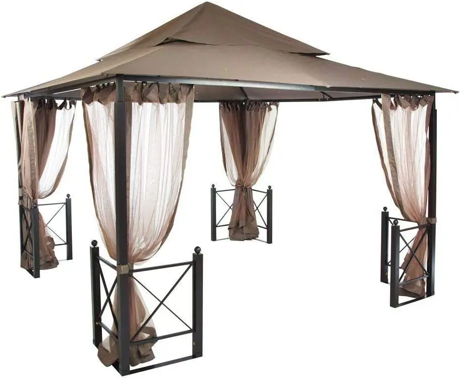Wholesale Outdoor Garden Easy Setup Metal Harbor Gazebo with Mosquito Netting