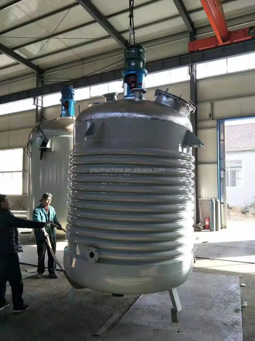 chemical reactor machine 1500l reactor with heating and stirring function reactor with coil heating