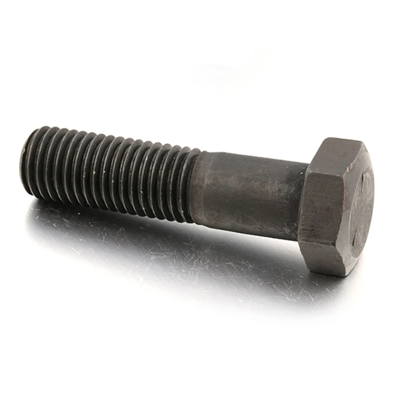 Крепеж высокопрочная желтая черная углеродистая сталь DIN933 DIN931 латунные тяжелые шестигранные болты и гайки