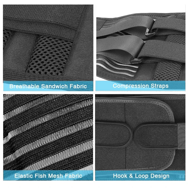 Working Safety Breathable Waist Support Brace Pad Lumbar Back Belt lumbar belt for back pain Back Support Belt for Men Women
