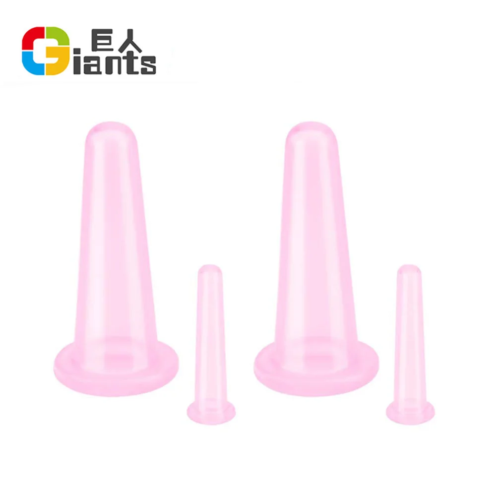 Set of 4 Silicone Cupping Facial Set for Face and Eye Cupping Massage
