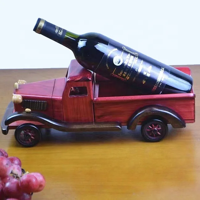 2022 color paint wood adult toys truck craft model wine rack factory