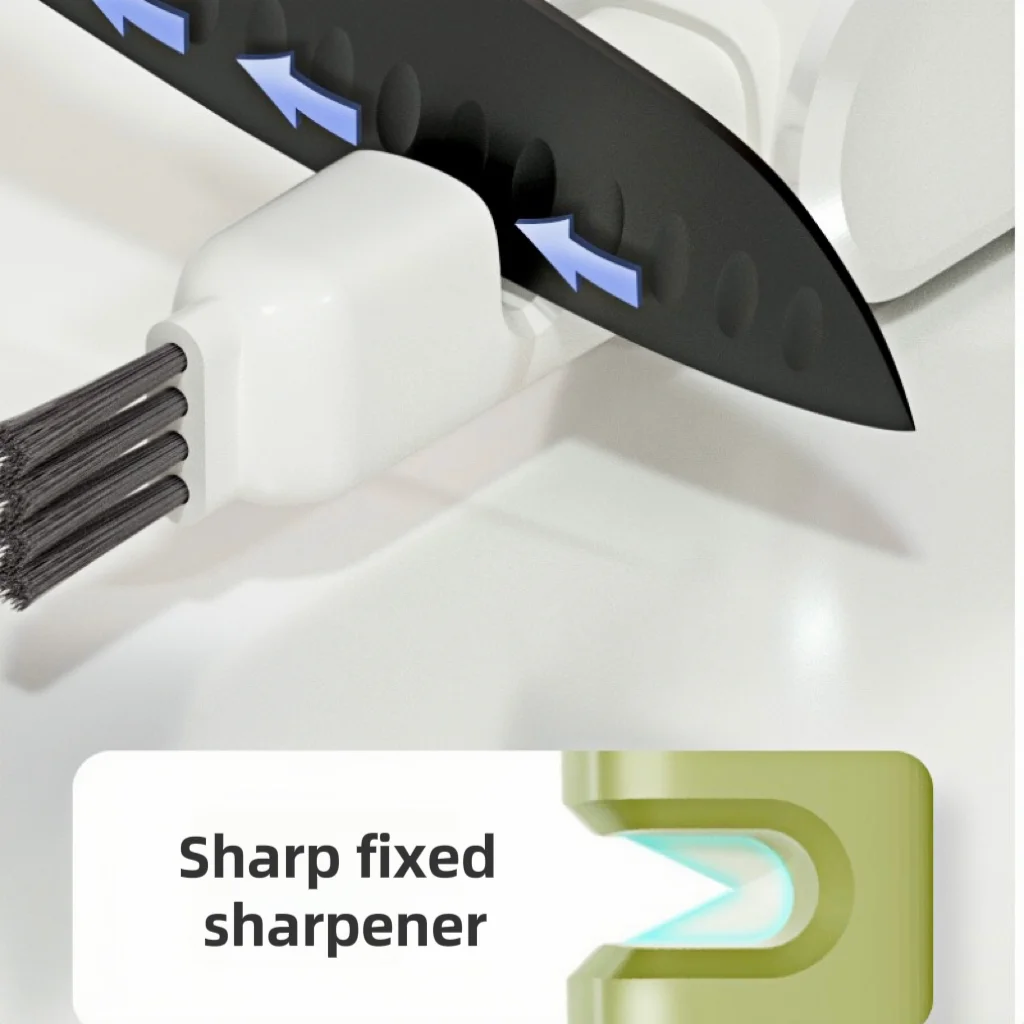 Brush plate cup Meat grinder whetstone double-sided cleaning brush 4 in 1 multi-function brush