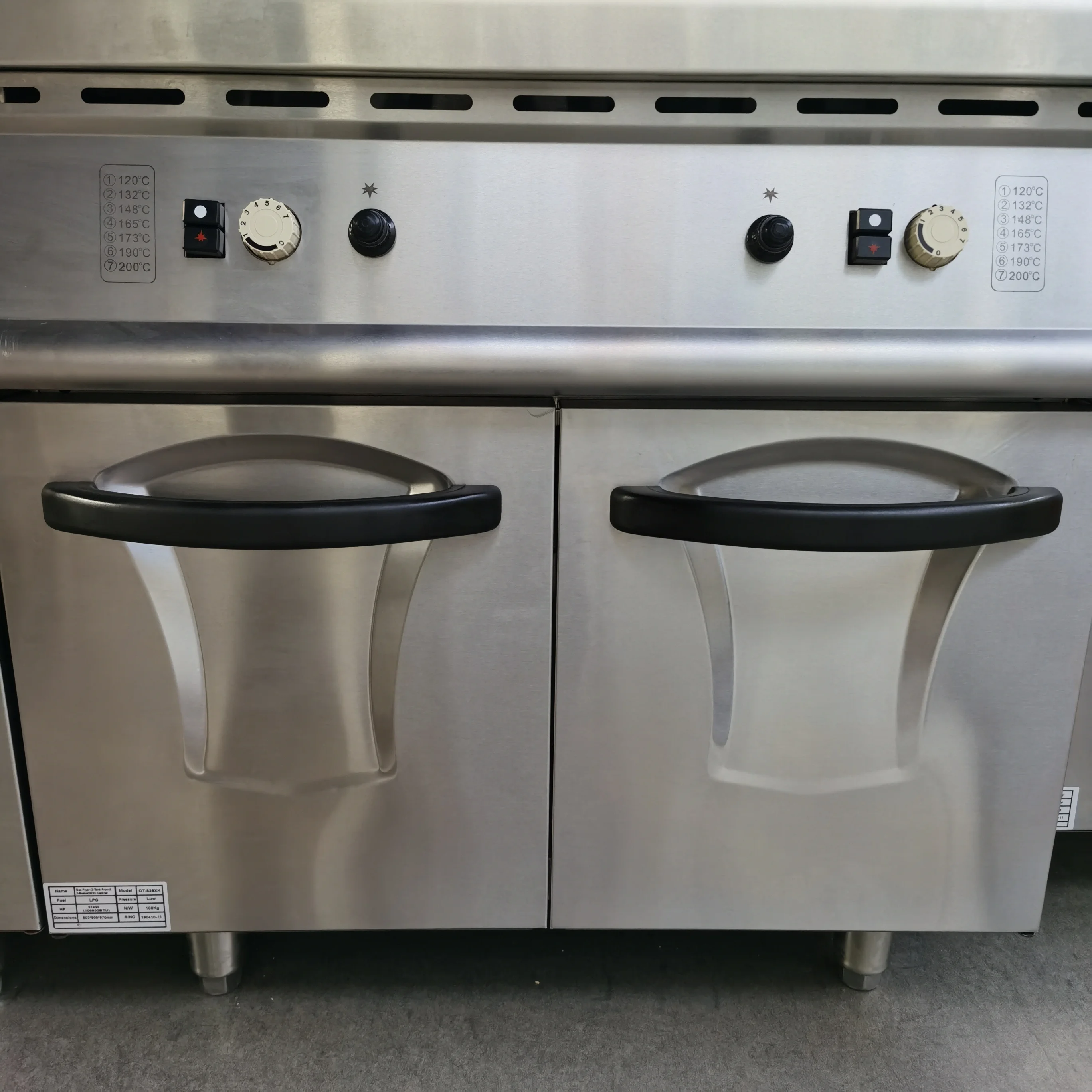 Frying Machine Gas Fryer Stainless Steel Fried Chicken Machine French Fries for KFC 20L*2 Commercial Fryer Deep Fryer