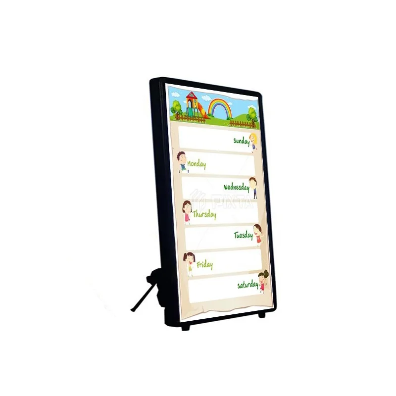 Human Walking Mobile Digital Poster Light Portable LCD Backpack Billboard