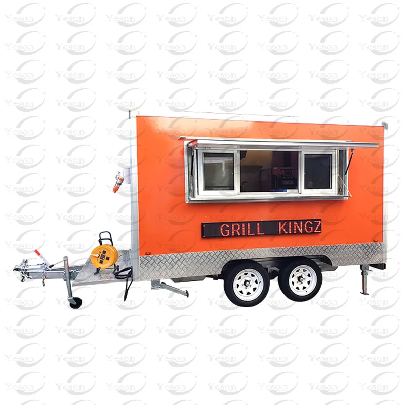Wholesale Outdoor Custom Fully Equipped Ice Cream Street Kitchen Food Cart