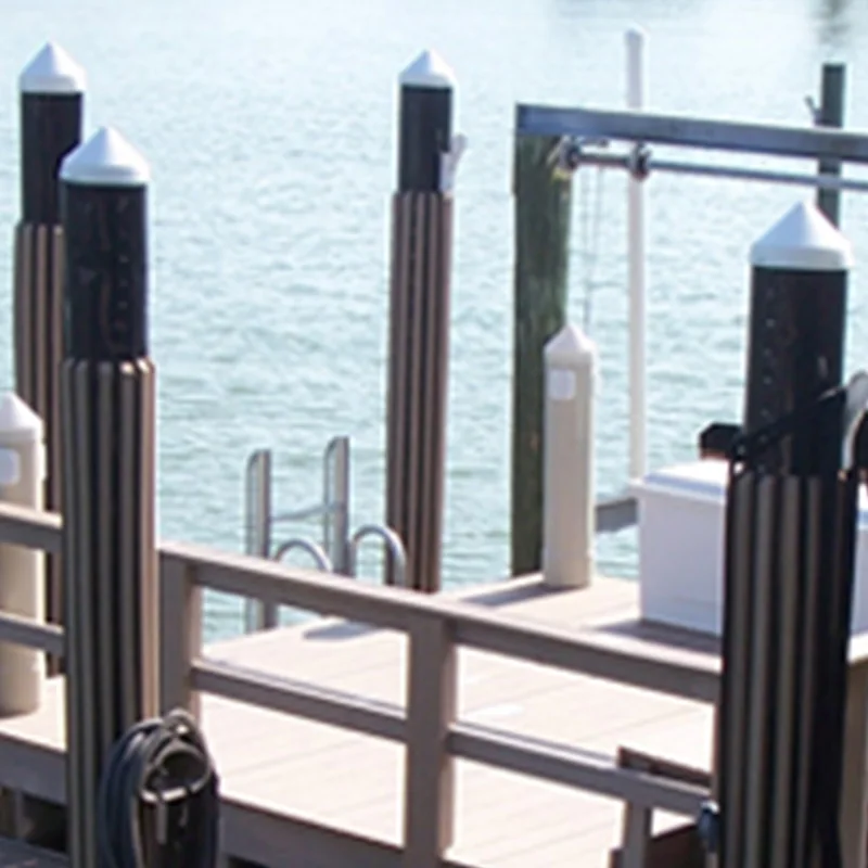 wharf fiberglass pile cap galvanised construction surefoot dock pile fiberglass marine dock piling caps