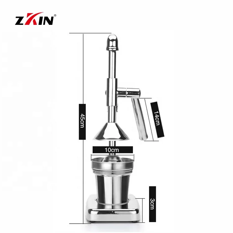 China Supplier Products Stainless Steel Fruit Juice Made By Squeezer Lid Rotation Press Reamer Citrus Pro V Manual Orange Juicer