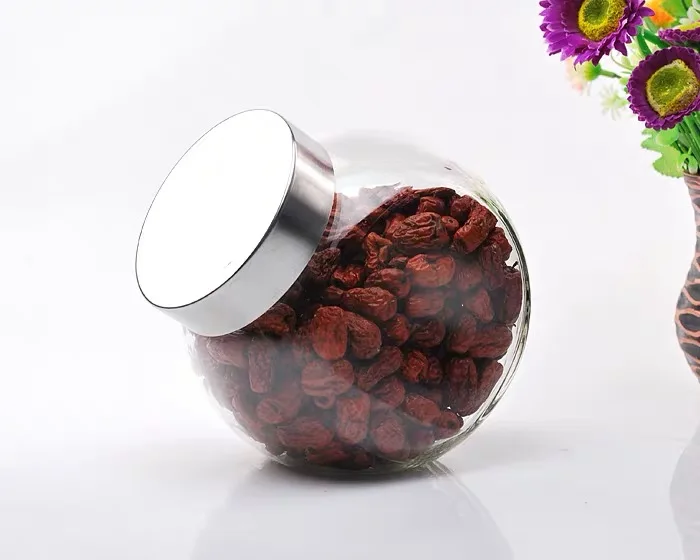 Glass Cookie Jars for Kitchen Counter Food Storage Canisters with Airtight Lids