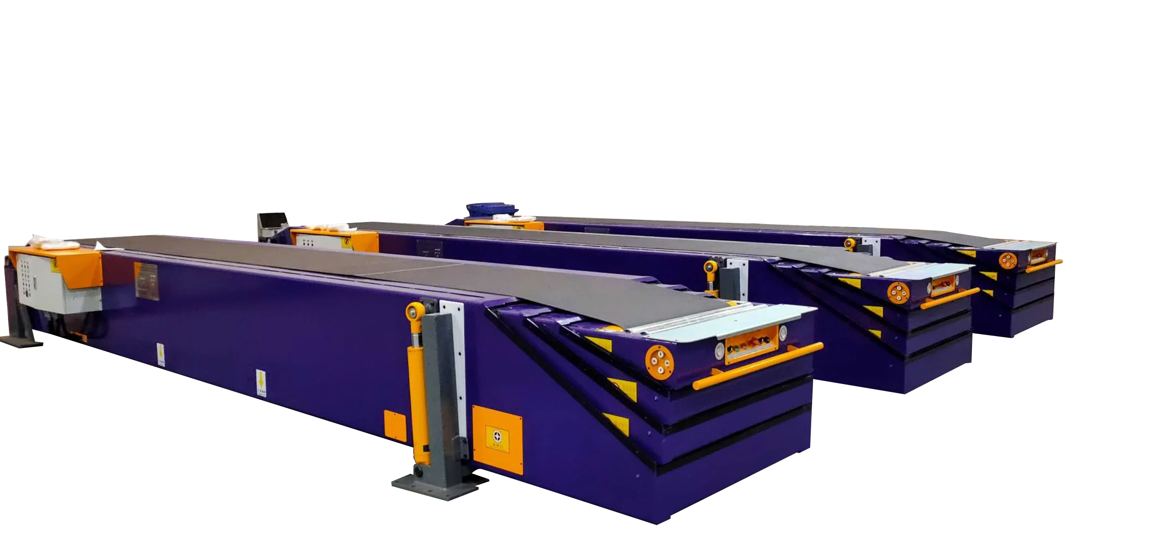 Hot Sell belt conveyor 3/4/5 sections Customized telescopic warehouse conveying equipment