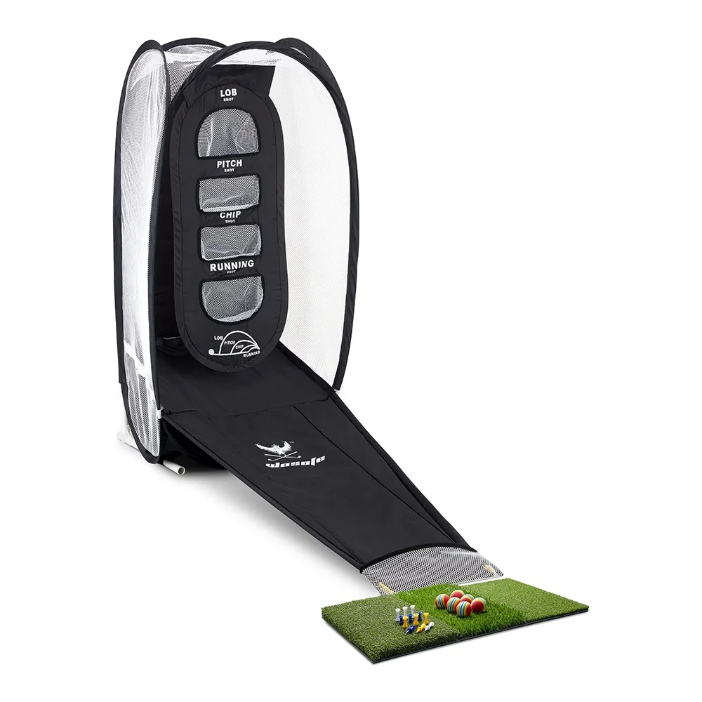 E-commerce One-piece Drop shipping Professional Indoor and Outdoor Portable Golf Net Hitting Practice Net with golf mat