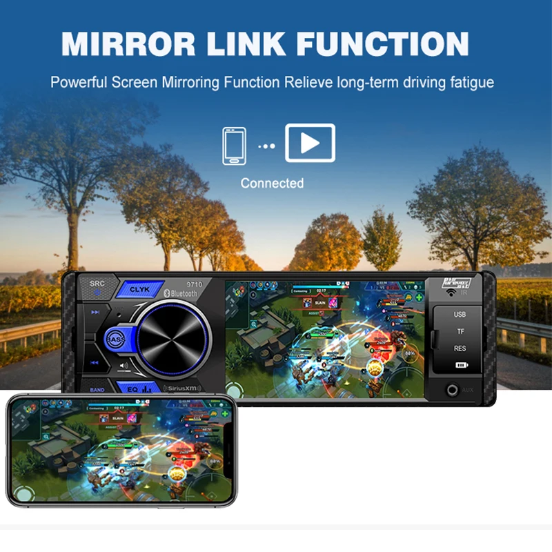 Single Din Android Car MP3 MP4 MP5 Player BT USB Port Audio Digital Media Car Stereo Radio Receiver
