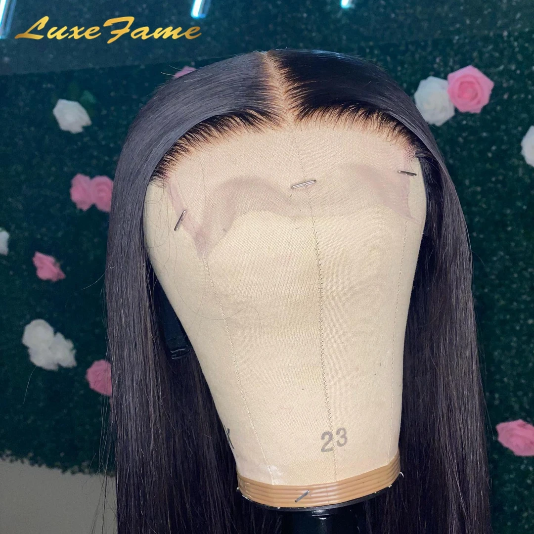 Super Thin Lace Front 13X6 30 Inches Straight Human Hair Wigs 13X4 Pre Pluck Virgin Cuticle Aligned Hd Lace Frontal Wig