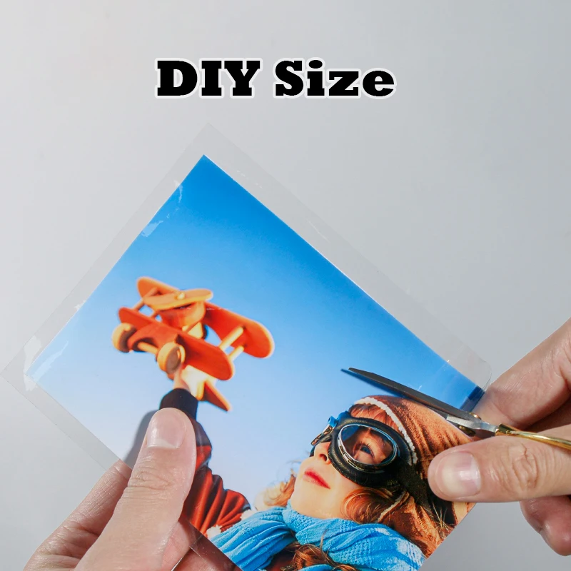 A4 Holographic Cold Lamination Film Vinyl Sticker Sheets Photo PVC Self adhesive Waterproof Matte Lamination Film Wholesale