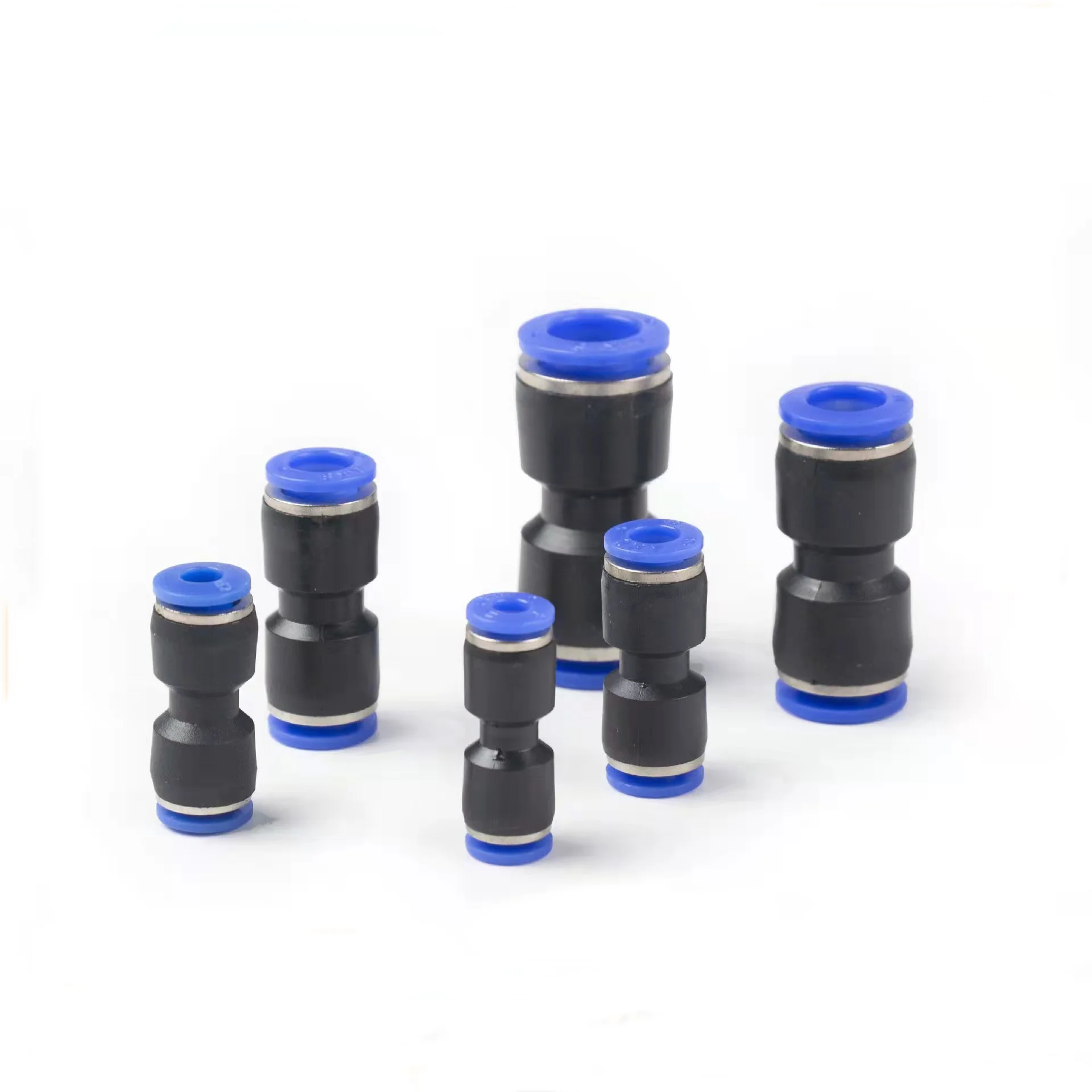 Enhanced Length Quick Connect Air Pneumatic Fittings Plastic, 90 Degree Elbow Male Type PLL Series