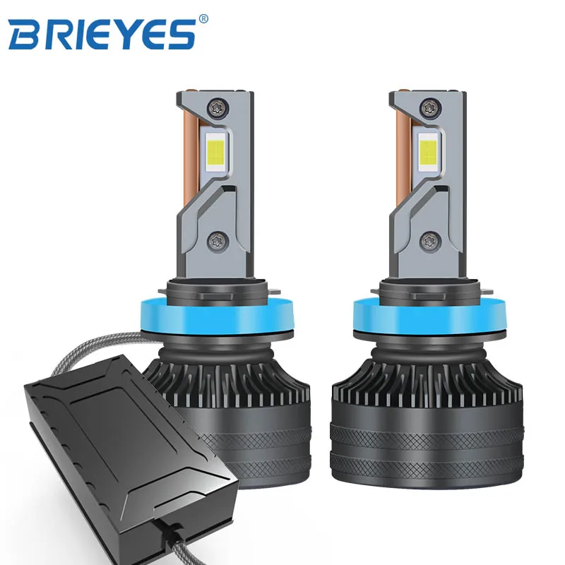 Brieyes новый дизайн 65 Вт двойной меди светодиодные фары H1 H3 H4 H7 H11 H8 9005 9006 9004 9007 ВОДИТЬ Автомобиль Мотоцикл LED