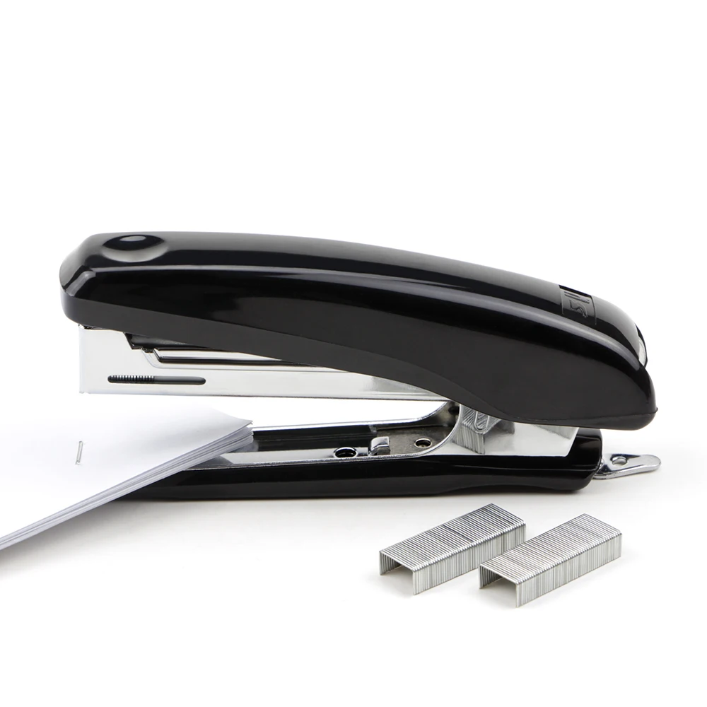 school office use No.10 color assorted plastic mini manual high quality stapler with staple remover