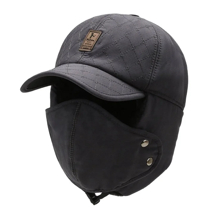 2022 New Black Winter Warm Hat Baseball Cap