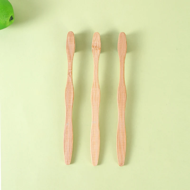 Wholesale custom eco friendly bamboo charcoal wave bristles wooden bamboo toothbrush China