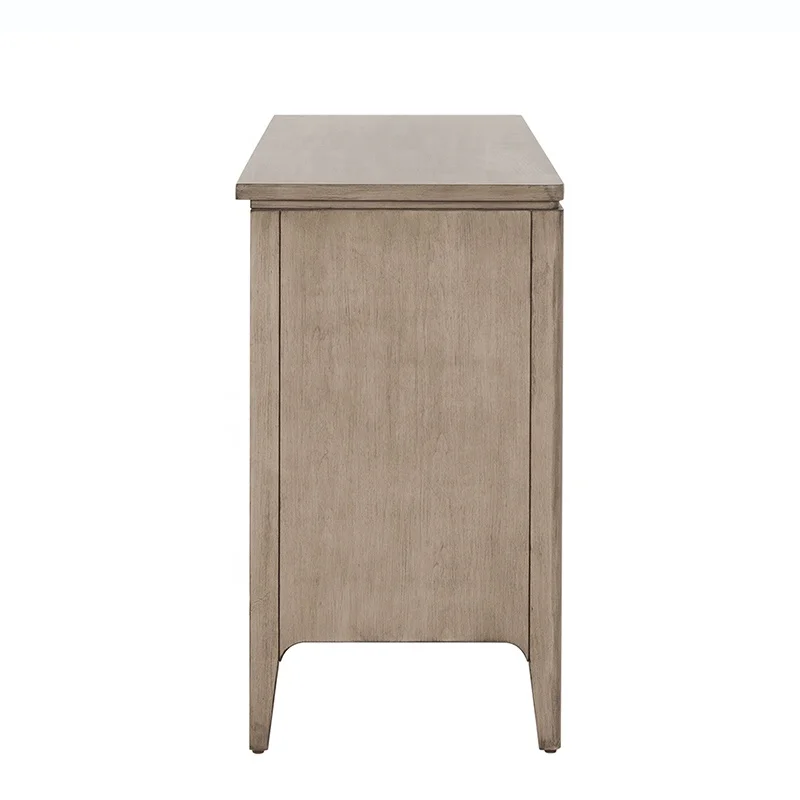 American Light Luxury Into the Foyer Entryway Six-drawer Cabinet Storage Cabinet Wooden Bedroom Against the Wall