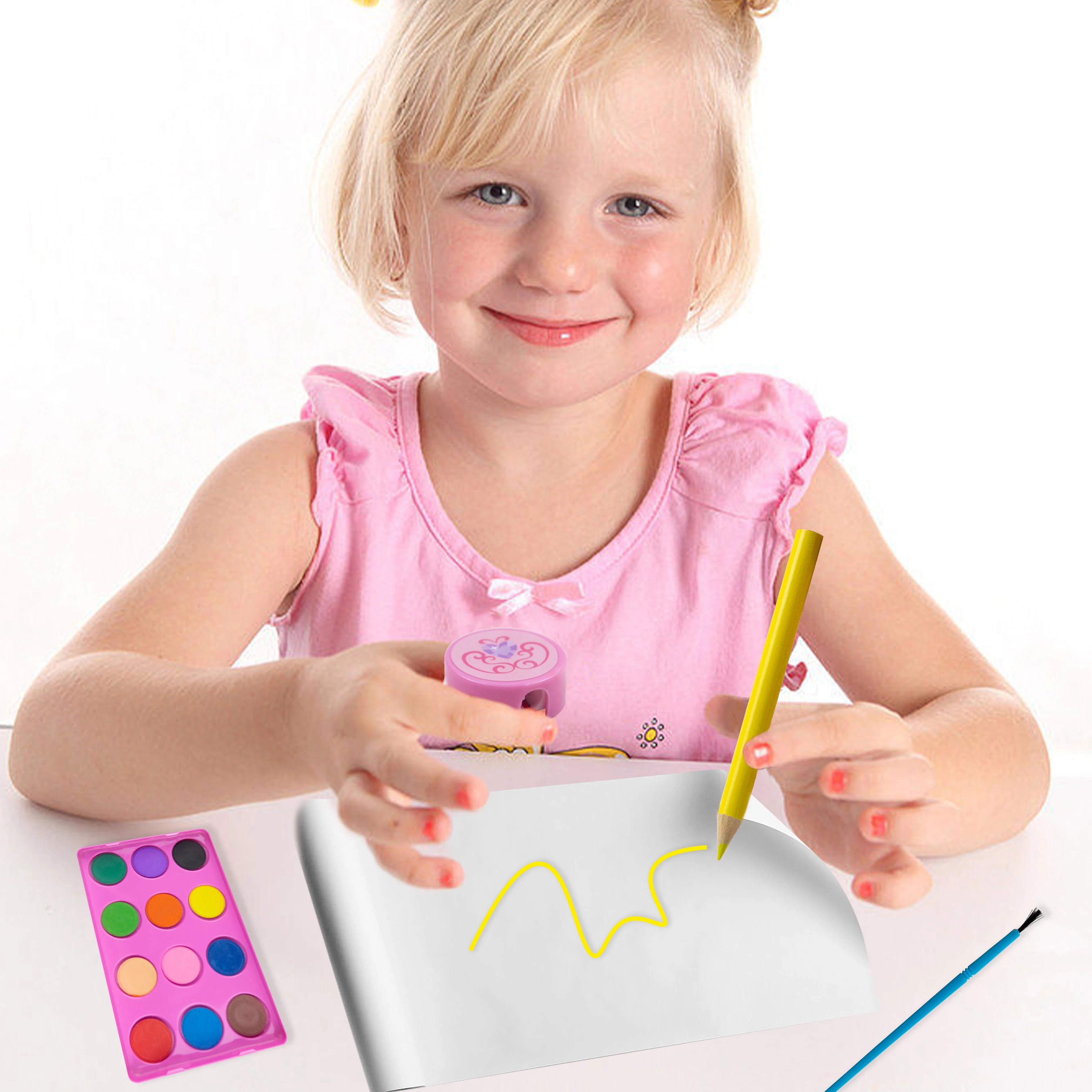 Kids Creative Drawing Stationery Crayons Watercolor paints Color pencils butterfly set de arte art sets painting set