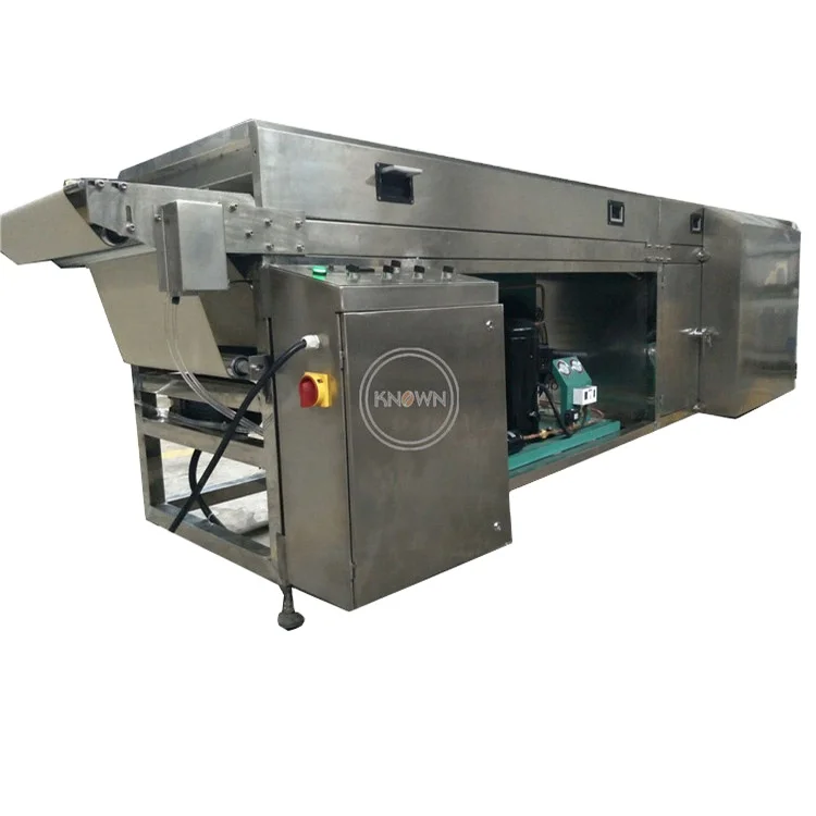 
Stainless Steel Chocolate Cooling Tunnel for Cookie Candy Healthy Chocolate Snack Enrobing Covering Machine 