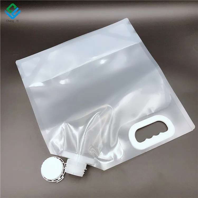 Wholesale BPA Free Food Grade Clear Plastic Storage Jug For Camping Hiking Backpack Spout Pouches 1 Gallon