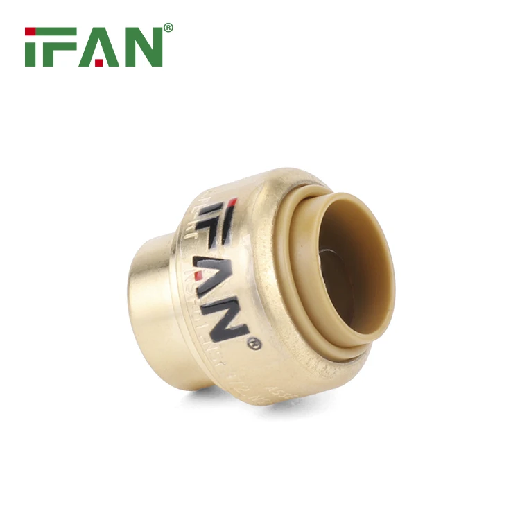 IFAN Manufacturer Pex Fitting Brass Push Fitting Plumbing Water Tube Connector Push Fit Coupling Pex Al Pex Fitting