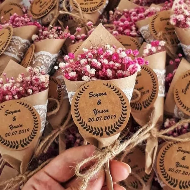 bomboniera matrimonio Flower Favors Rustic Wedding Favors Baby Shower Favors Backyard wedding party favors
